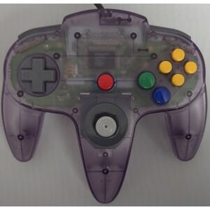 Nintendo NUS-005 N64 Controller Atomic Purple Translucent Kitsch-Bent‎ Joystick